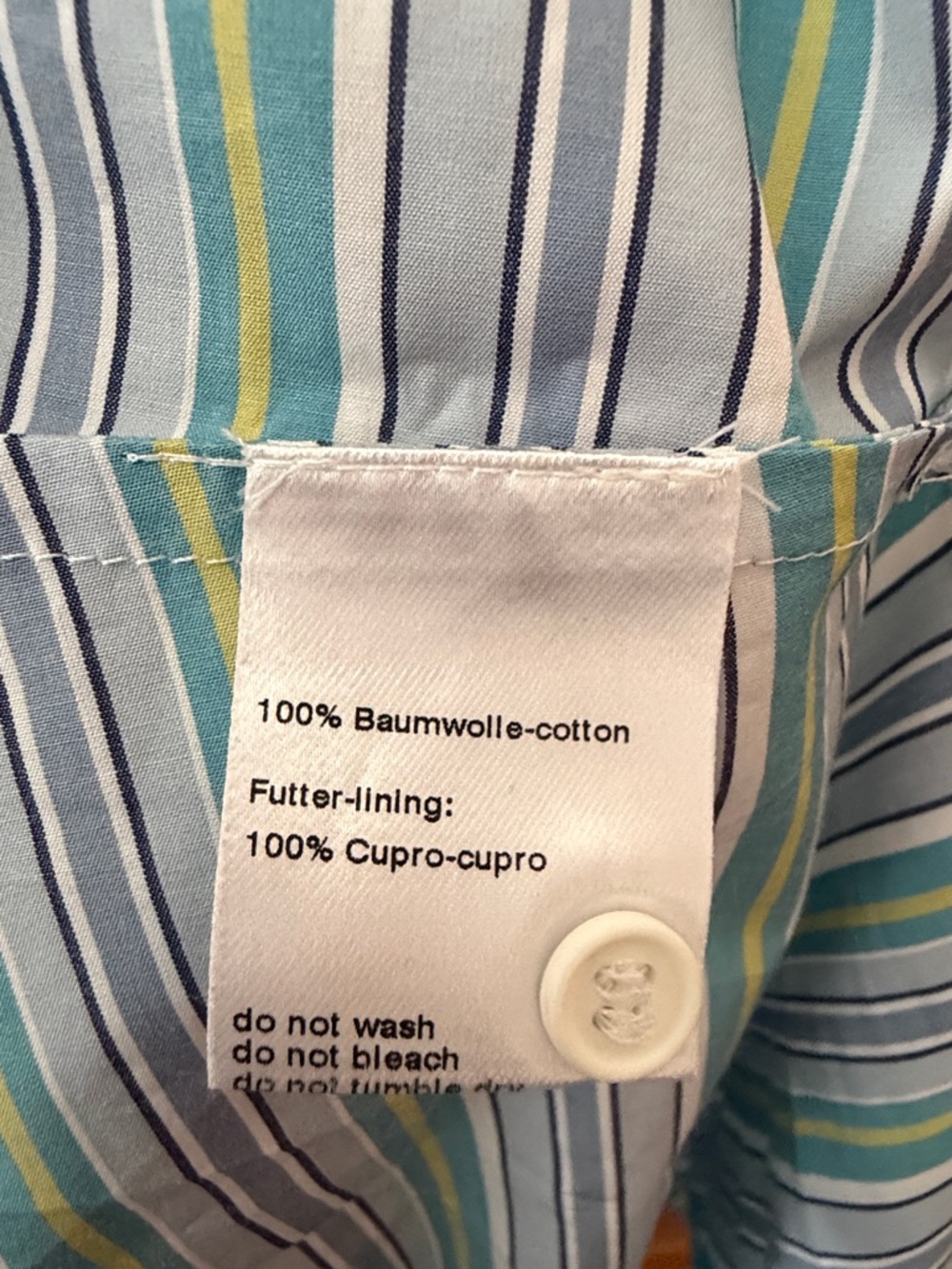 Akris Punto Striped Poplin Wrap Midi Dress Size 8 - Picture 5 of 6